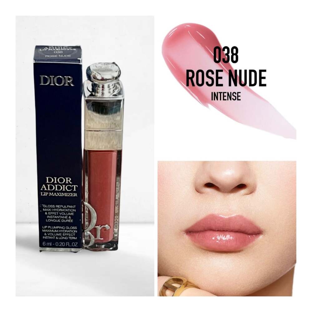Dior Addict Lip Maximizer Plumping Gloss 038 Rose Nude 6ml